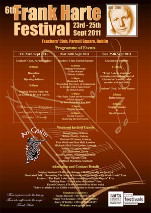 Image of Frank Harte Festival poster 2011